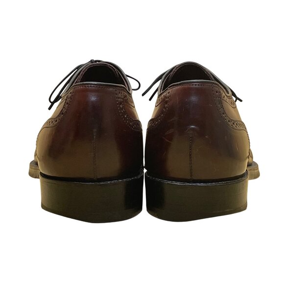 Crown Windsor Men’s Burgundy Leather Wingtip Oxford Dress Shoes Size 10.5 main image 9